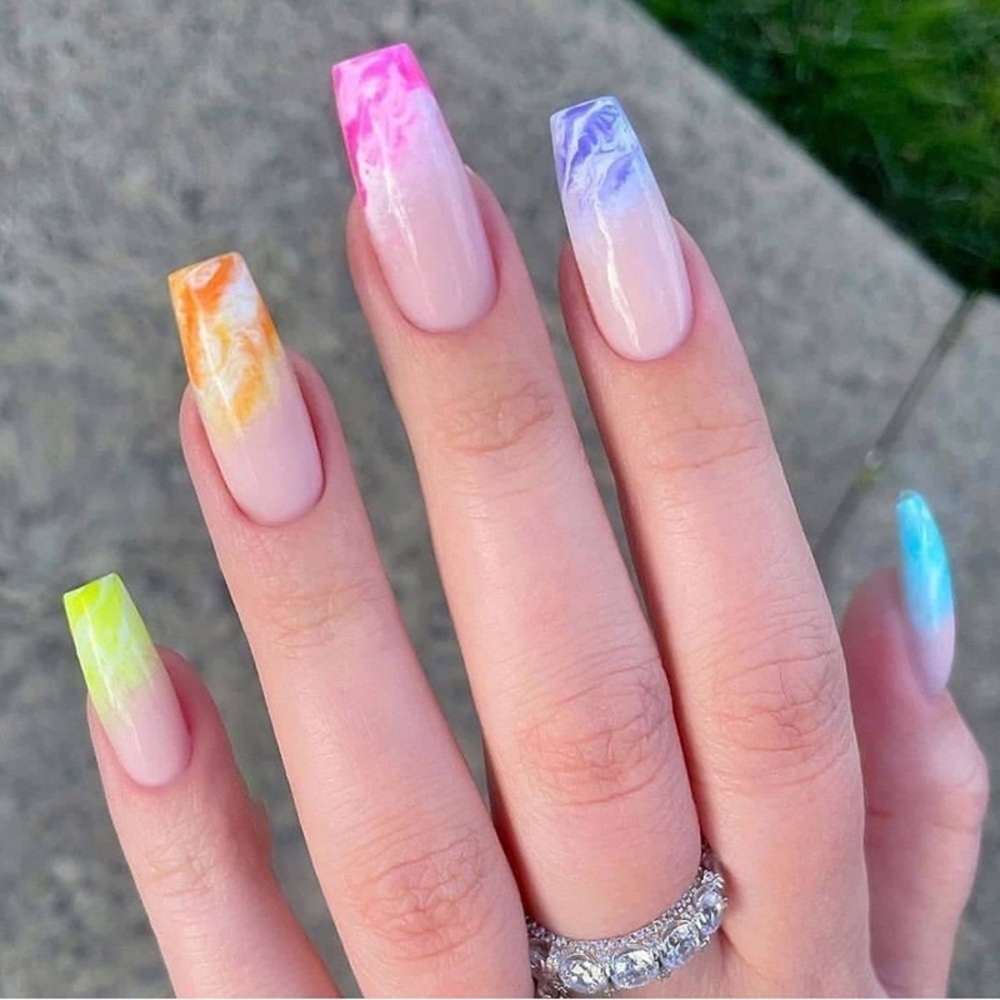 24 Pcs Press on Nails Long